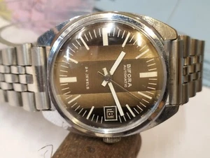 BIFORA 24 JEWELS AUTOMATIK HELLBRAUNES ZIFFERBLATT GERMANY HERREN VOLL FUNKTIONSFÄHIG VINTAGE UHR - Bild 1 von 18
