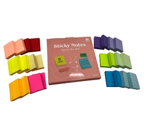 24 Stück Farbige Haftnotizen - 50 X 38Mm Sticky Notes, Selbstkleben Bürobedarf - Bild 1 von 2