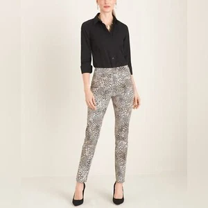 NEU Chicos So Slimming Brigitte Animal-Print Slim Ankle Hose Gr. 2/12 - Bild 1 von 7