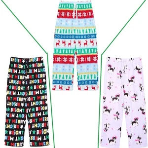 CHRISTMAS Kid's size XS(4/5), S(6/7), M(8) -or- XXL(18) SLEEP PANTS Fleece ~ New - Picture 1 of 7