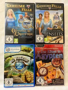 PC CD ROM Wimmelbild Konvolut aus 4 Spielen - 2x Geheime Fälle, Ägypten u.a. (7) - Picture 1 of 6