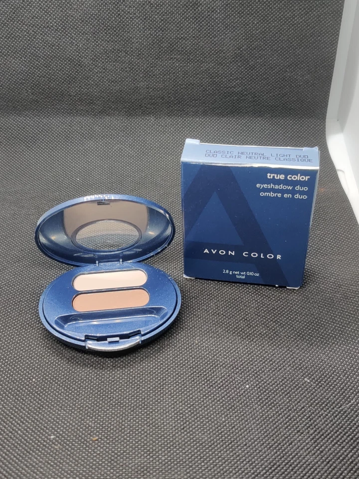 Avon True Color Eyeshadow Duo classic neutral light duo No applicator - Image 1 of 3