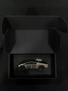Tesla CYBERTRUCK Wind-up Racer Toy IN HAND Sold Out Brand New INTERNATIONAL SHIP - Picture 1 of 3