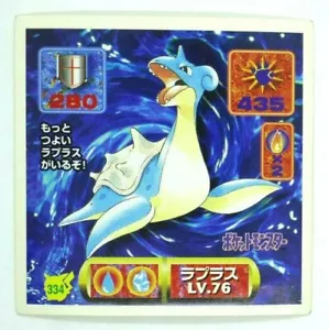 Lapras 334 Pokemon Amada Seal Sticker Japanese Pocket Monsters Nintendo 1997 - Picture 1 of 2