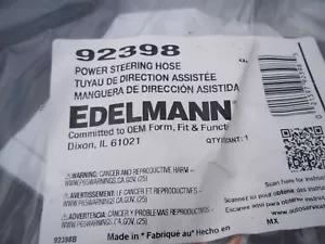 Power Steering Pressure Line Hose Assembly-Pressure Line Assembly Edelmann 92398 - Picture 1 of 2