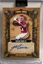 2023 Wild Card 5 Card Draw One Of One - Marvin Mims Jr. (RC) 1/1 Rookie Auto
