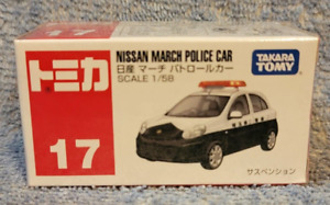 NEW IN SEALED BOX - TAKARA TOMY NISSAN MARCH POLICE CAR 1:58