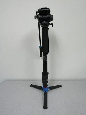 Benro A48FDS4PRO Aluminum Monopod with 3-Leg Base -- Max Load 8.8 lb (4 kg) (b) - Image 1 of 4
