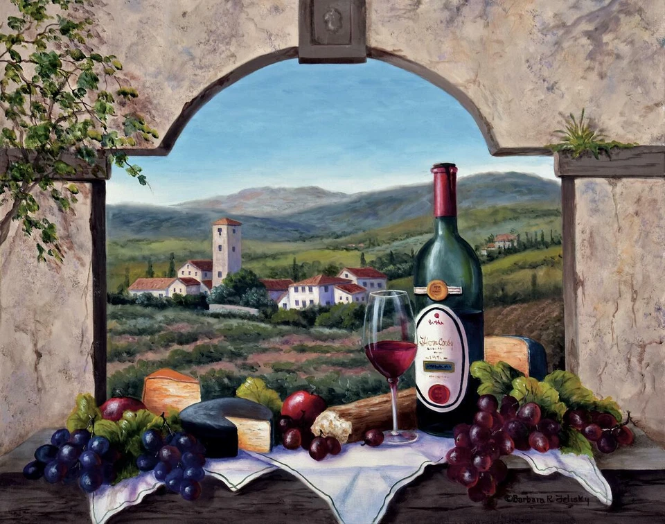 Ceramic Tile Mural Kitchen Backsplash - A Tuscany Vista - Italian Artwork - Image 1 of 1
