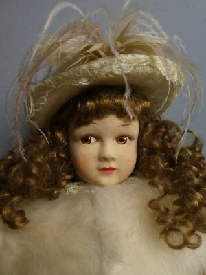 Poupée ancienne: Belle Raynal feutre (feutrine) 50 cm années 1930. - Photo 1/4