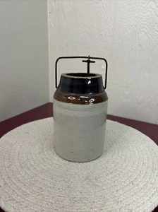 Antique Country Primitive Canning Jar Crock 6.5” No Lid - Picture 1 of 8