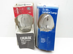 Lot of (2) GE LU50 50Watt High Pressure Sodium Light Bulb 50W BIG MOGUL BASE E39 - Picture 1 of 6