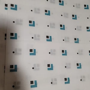 Sábana plana doble diseño hogar estampado años 80 algodón percal geométrico poli irregular - Imagen 1 de 5