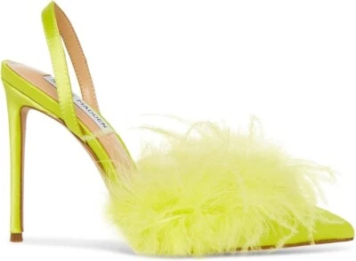 Zapatos de salón Steve Madden Alexis para mujer punta con cordones, tela lima talla 7M Foto 1 de 4