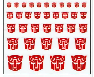 TRANSFORMERS GENERAZIONE 1, G1 ETICHETTE/ADESIVI AUTOBOT - Foto 1 di 1