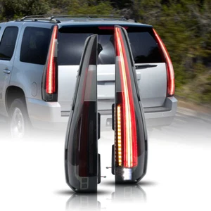Pair Left+Right Smoked Rear Tail Light Fit For Chevrolet/GMC Yukon 2007-2014 LED - Imagen 1 de 14