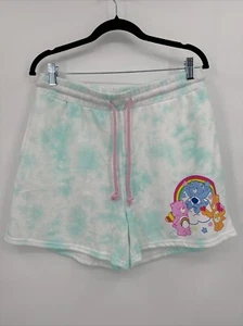 Pantalones Cortos CareBears Talla Pequeña Pull-On Relajados Verde Menta Tie Dye Terry Francés NUEVO - Imagen 1 de 8