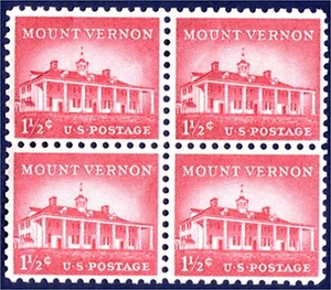  SELLO DE EE. UU. Scott# 1032 1 1/2c MONTAJE VERNON Negro de 4 Cómpralo ahora, envío gratuito a EE. UU. - Imagen 1 de 1