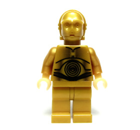 Lego C-3PO 10144 Pearl Light Gold Hands Episode 4/5/6 Star Wars Minifigure