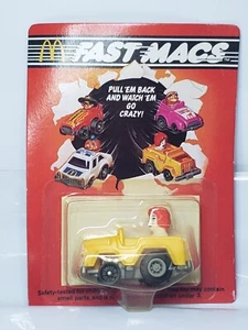 Fast Macs Toy Car - Pull Em Back Ronald McDonald Runabout 1985 - Imagen 1 de 2