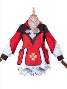 Genshin Impact Klee Full Set Uniform Cosplay Costume Custom Made + bag - Picture 1 of 6