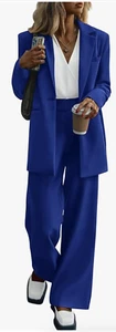 NWT PRETTYGARDEN Women's 2023 Fall Two Piece Outfits M DarK Blue - Picture 1 of 6