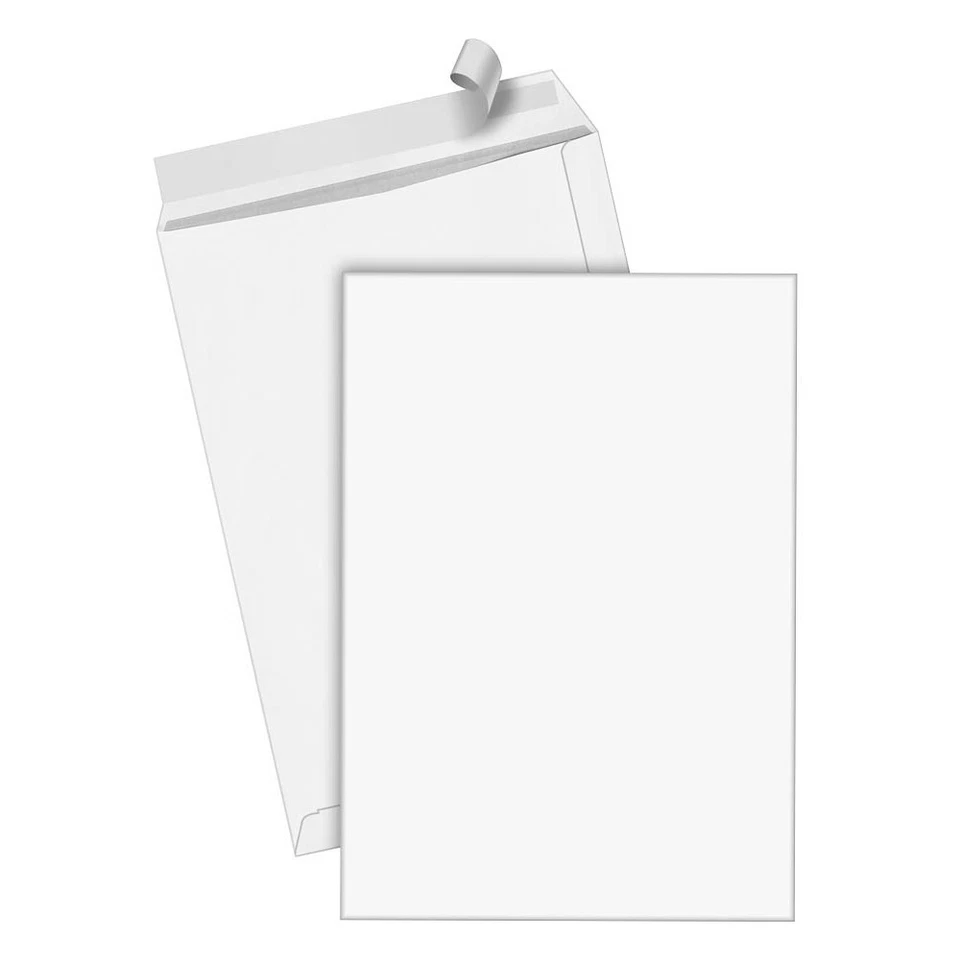 MARKENLOS **AKTION** 250 Versandtaschen C4 A4 weiß haftklebend ohne Fenster Versand Brief