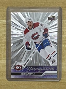 2023-24 Upper Deck Series 1 Outburst Silver Young Guns Owen Beck YG Rookie