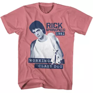 Rick Springfield Close Up Working Class Hund 1981 Herren T-Shirt Rockmusik - Bild 1 von 5