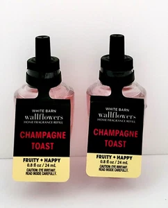 Bath & Body Works Champagne Toast Wallflowers Fragrance Refill Bulbs Set of 2 - Picture 1 of 1