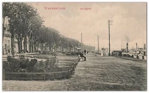 AK Warnemünde Rostock Am Strom Mecklenburg-Vorpommern 1910 gelaufen - Bild 1 von 2