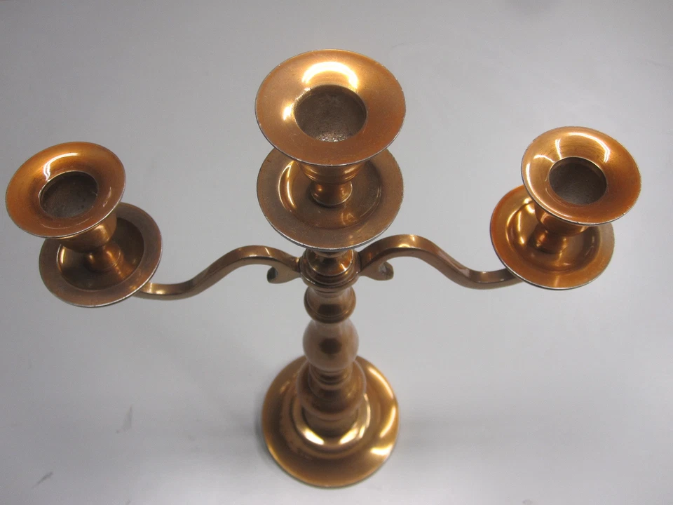 2x Kupfer Kerzenleuchter Kerzenhalter Kerzenständer Leuchter Kandelaber Kerze - Bild 1 von 3