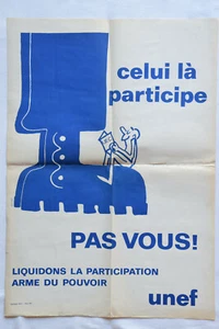 Mai-68 – UNEF - Celui là participe... Pas vous ! Renou - Picture 1 of 3