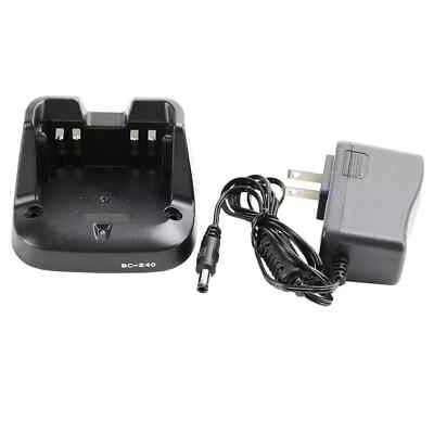BC-240 Charger BP-298 Battery Fast Rapid Dock for ICOM V86 U86 Two Way Radio - Image 1 of 4