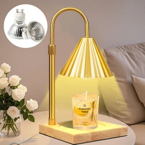 Candle Warmer Lamp with Timer Dimmable Melted Wax Warmer Candle Lamp with 2 Bulb - Picture 1 of 22