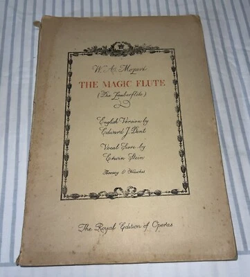 Vintage Sheet Music Book The Magic Flute Boosey & Hawkes  - Image 1 of 4