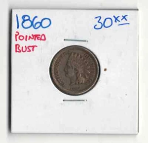 1860 INDIAN HEAD CENT POINTED BUST - Picture 1 of 2
