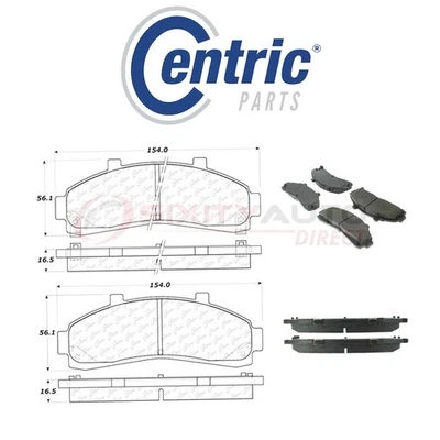 Centric Fleet Disc Brake Pads w Hardware for 1995-2002 Mazda B3000 3.0L V6 - lm Foto 1 de 4