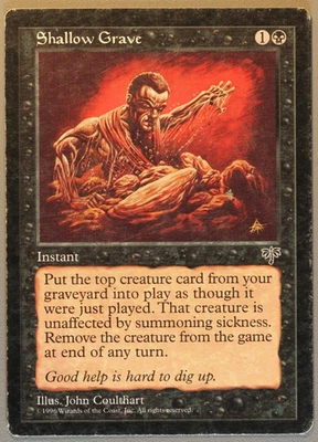 Shallow Grave - MTG - Mirage - Magic The Gathering - Image 1 of 2