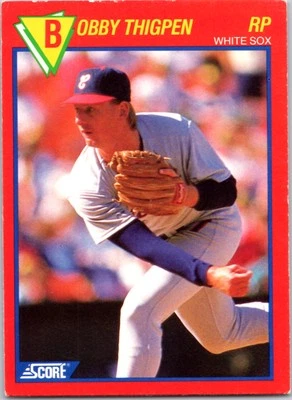 Bobby Thigpen Chicago White Sox 1989 Score Baseball's 100 Hottest Players #68 - Image 1 of 2