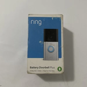 Ring Battery Doorbell Plus 1536p HD WiFi Video Türklingel - (Satin Nickel) - Bild 1 von 7