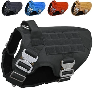 Pets ProMax Heavy Duty Tactical Dog Harness with All Metal Buckles | No-Pull ... - Picture 1 of 6