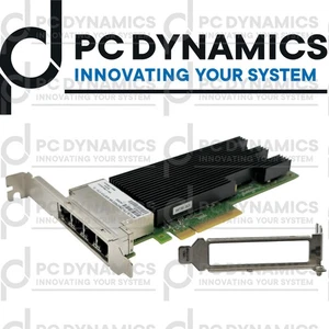 Intel X710-T4 10Gigabit 10GBe 10GBaseT Quad Port Server NIC LP + HP INCLUDED - Foto 1 di 3