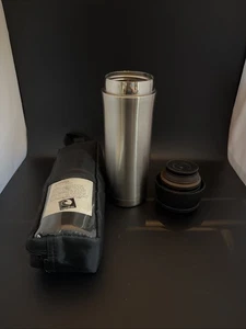 Taza de viaje de café de acero inoxidable Time Capsule Joemo, cubierta de tela - Imagen 1 de 2