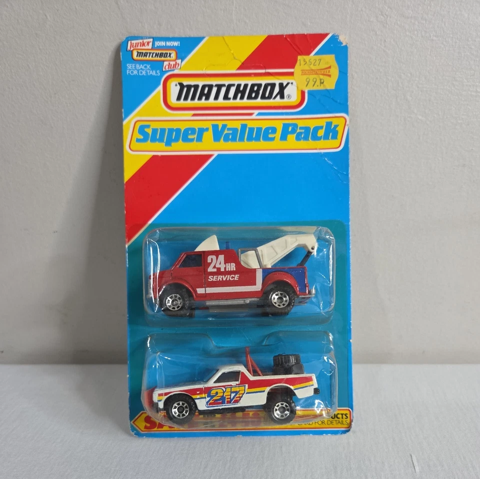 Caixa de fósforos vintage pacote super valor, não perfurado 1986. Breakdown Van & Ruff Trek. - Imagem 1 de 4