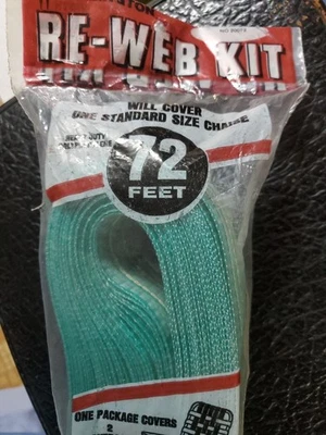 Kit de correa para silla de césped Wellington Re-Web 72 pies verde blanco a rayas Foto 1 de 4