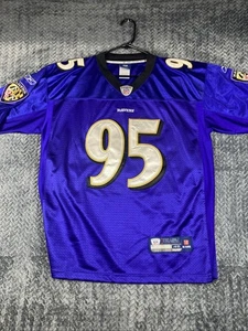 Reebok Jarret Johnson Jersey 95 Baltimore Ravens Purple Men's Size 48 - Picture 1 of 11