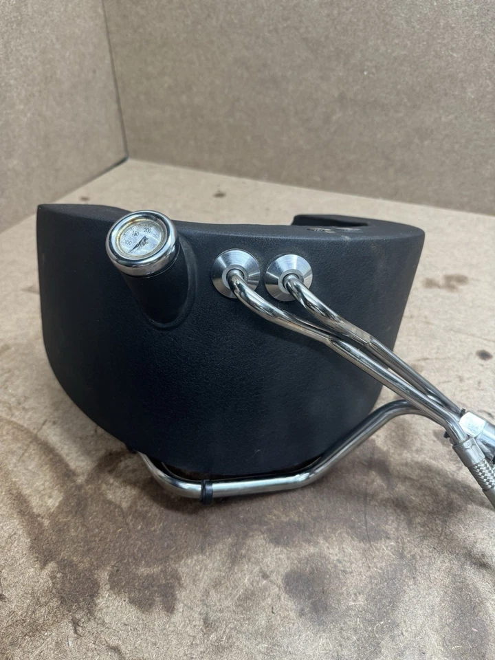 原始设备制造商 Harley FXSTB 夜间列车软尾粉涂层黑色油箱袋 — 第 1/4 张图片