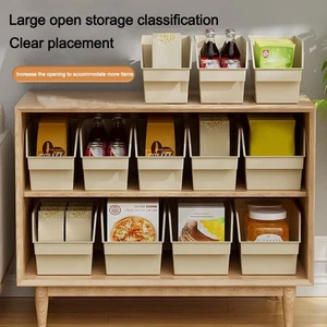 Desktop Organizer Storage Box Oblique Mouth Cosmetics Storage Boxes - Picture 1 of 9
