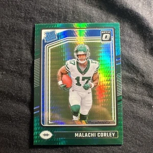 Panini Donruss Optic Rated Rookie Malachi Corley #270 Green Hyper 2024 - Imagen 1 de 2